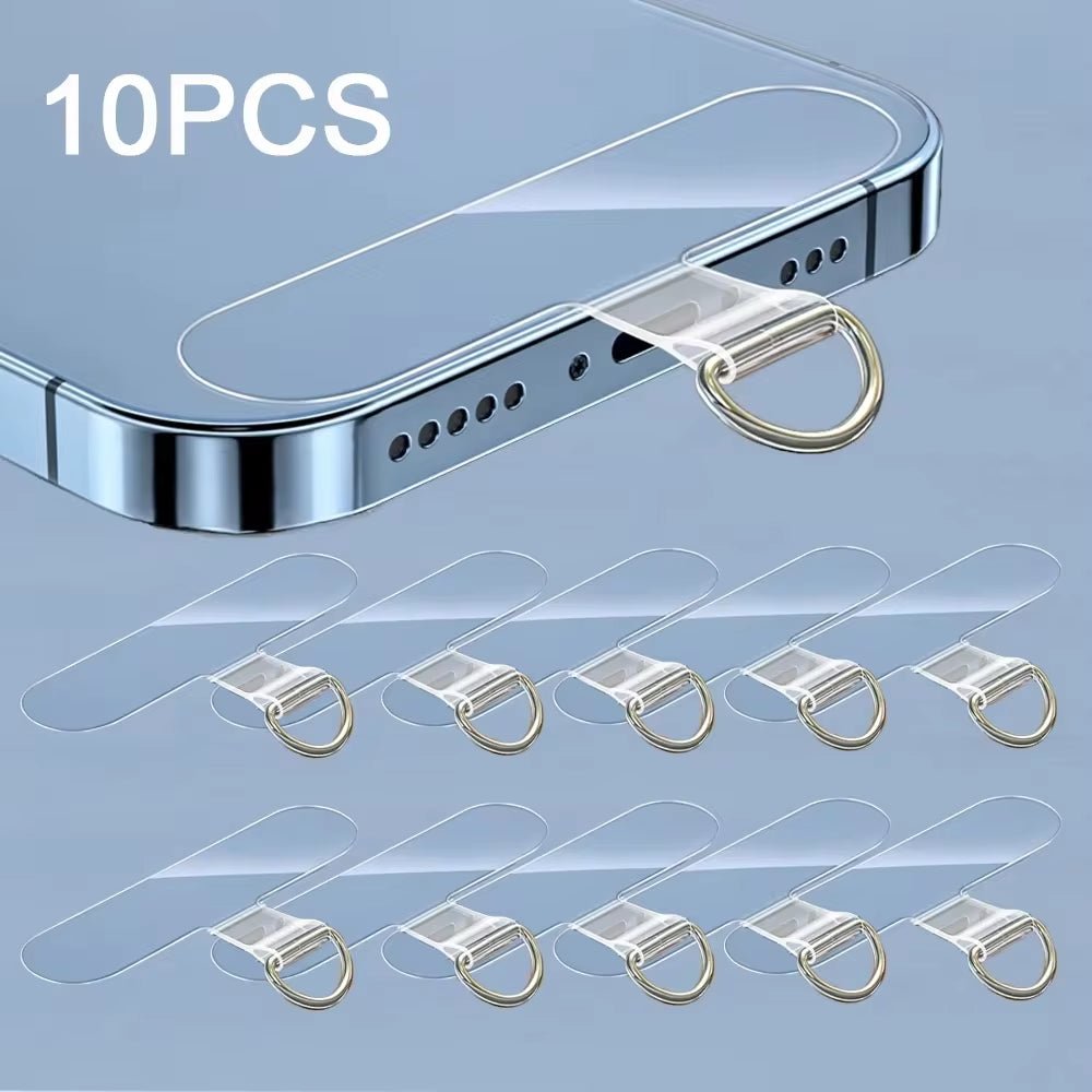 10/5/1Pcs Universal Tpu Mobile Phone Anti-Lost Lanyard Card Gasket Nylon Detachable Phone Hanging Cord Strap Patch Tether Pad Allinoneshop-24