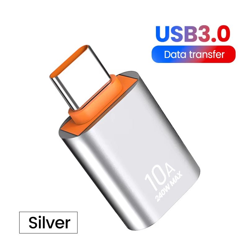 10A USB Type C to USB a Adapter USB 3.0To Type C OTG Converter Connector for Macbook Ipad Huawei Xiaomi Samsung Allinoneshop-24