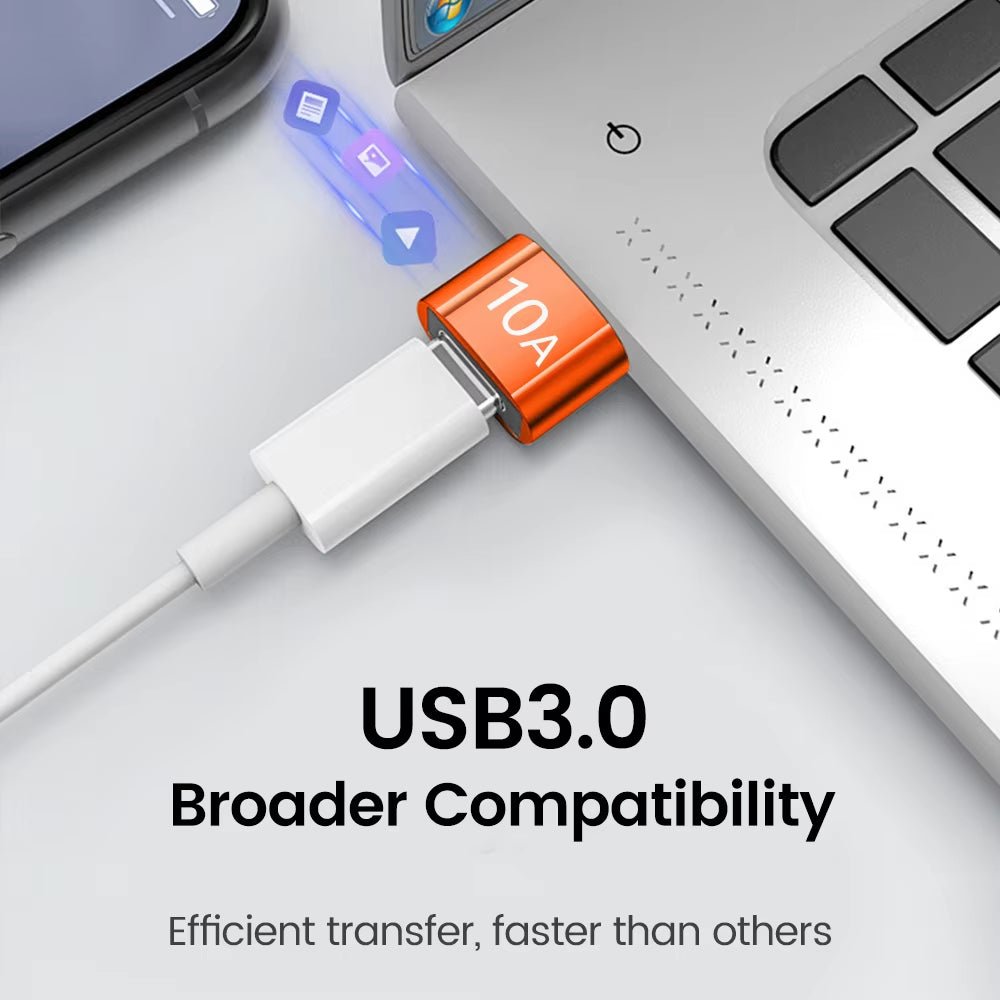 10A USB Type C to USB a Adapter USB 3.0To Type C OTG Converter Connector for Macbook Ipad Huawei Xiaomi Samsung Allinoneshop-24