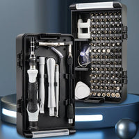116 in 1 Precision Screwdriver Set Magnetic Torx Phillips Hex Drill Bits Triple Layer Flip Cover Portable Repair Tool Kit Allinoneshop-24