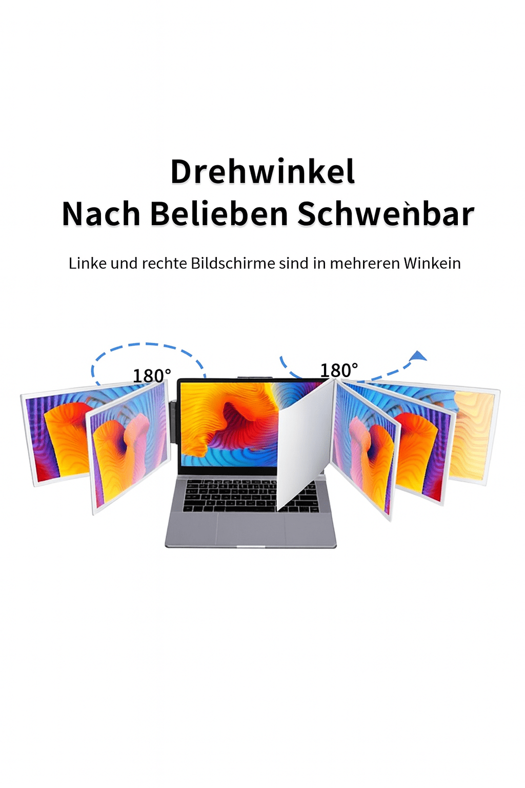 12 Zoll Laptop Dual Monitor - 1920x1080 HD IPS LCD Bildschirmerweiterung für Macbook und Huawei Laptops - Allinoneshop - 24744759620965