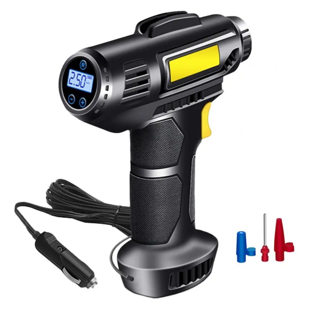 120W Car Air Pump Electric Car Tire Inflatable Pump Portable Rechargeable Air Compressor Digital Auto Tire Inflator Equipment Allinoneshop-24