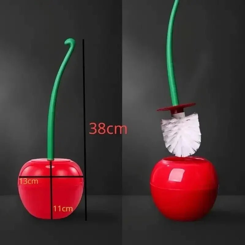 1Pc Red Toilet Brush Creative Lovely Cherry Shape Lavatory Toilet Brush Holder Set Toilet Holder Bathroom Accessories Allinoneshop-24