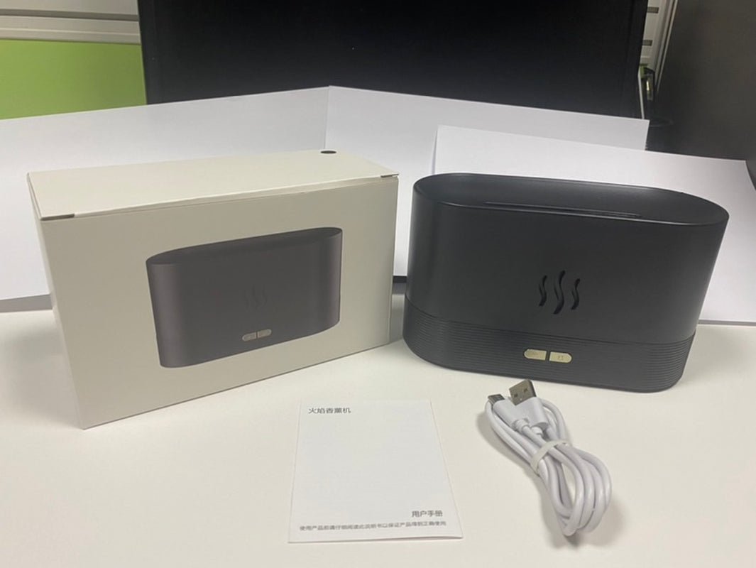 2022 Best Selling USB Ultrasonic Flame Humidifier Led RGB Colorful Essential Oil Fire Flame Aroma Diffuser Allinoneshop-24