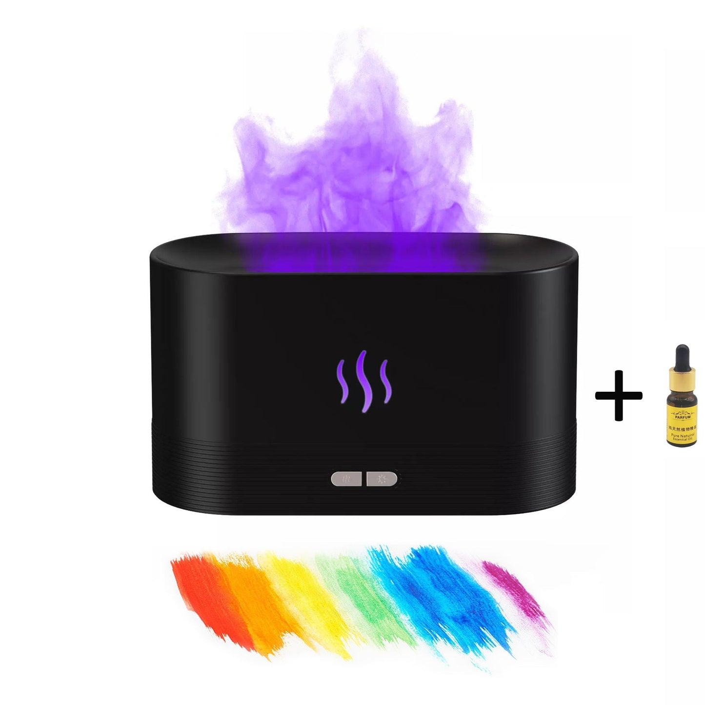 2022 Best Selling USB Ultrasonic Flame Humidifier Led RGB Colorful Essential Oil Fire Flame Aroma Diffuser Allinoneshop-24