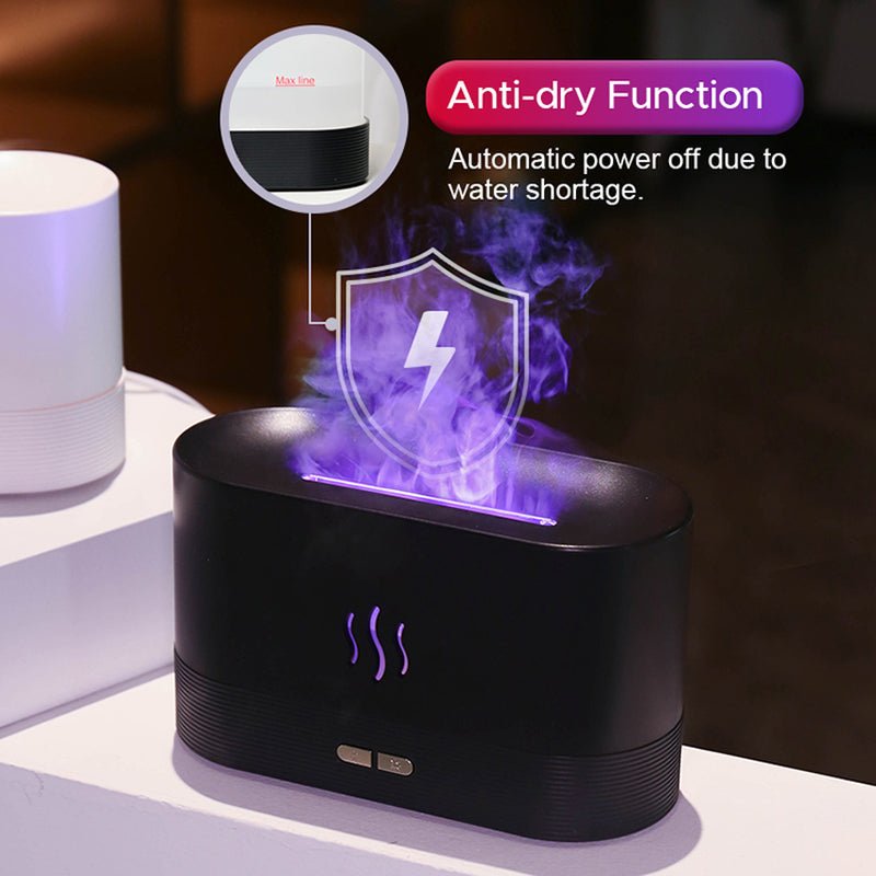 2022 Best Selling USB Ultrasonic Flame Humidifier Led RGB Colorful Essential Oil Fire Flame Aroma Diffuser Allinoneshop-24