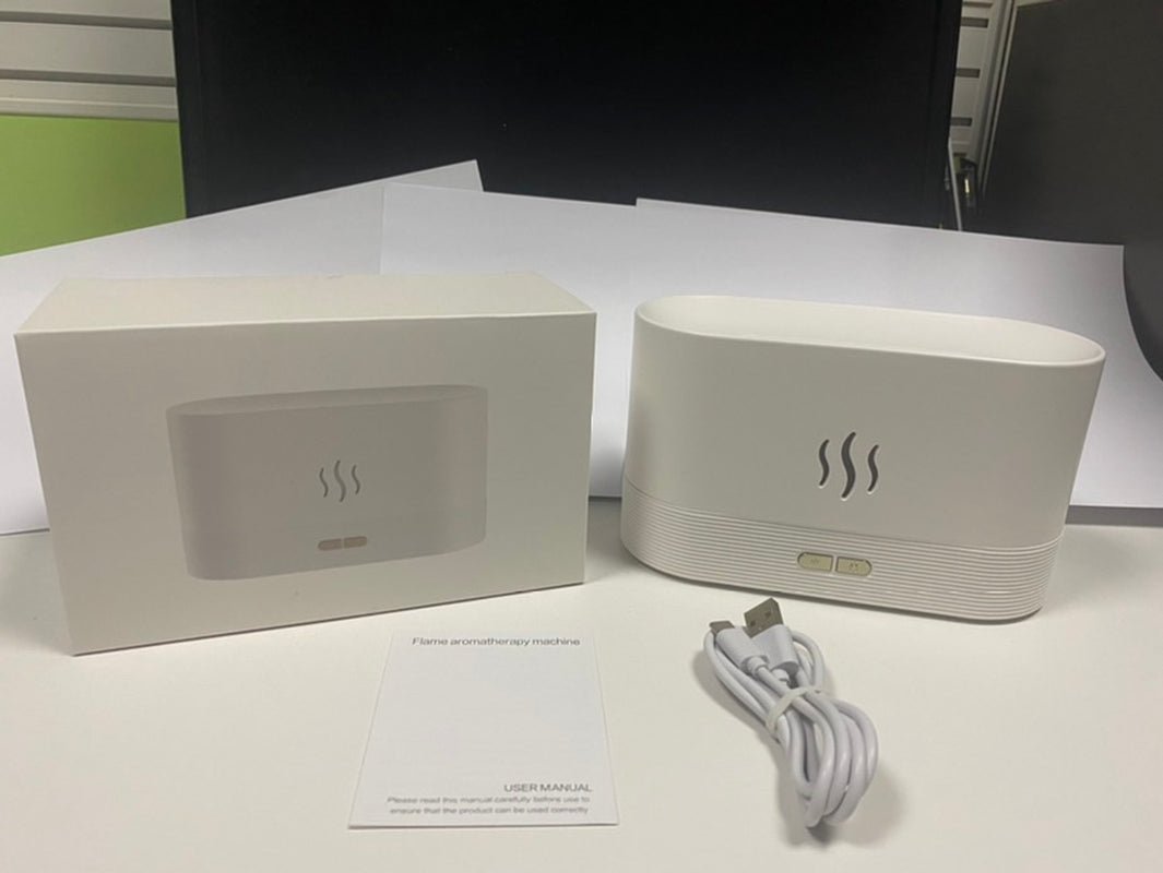 2022 Best Selling USB Ultrasonic Flame Humidifier Led RGB Colorful Essential Oil Fire Flame Aroma Diffuser Allinoneshop-24