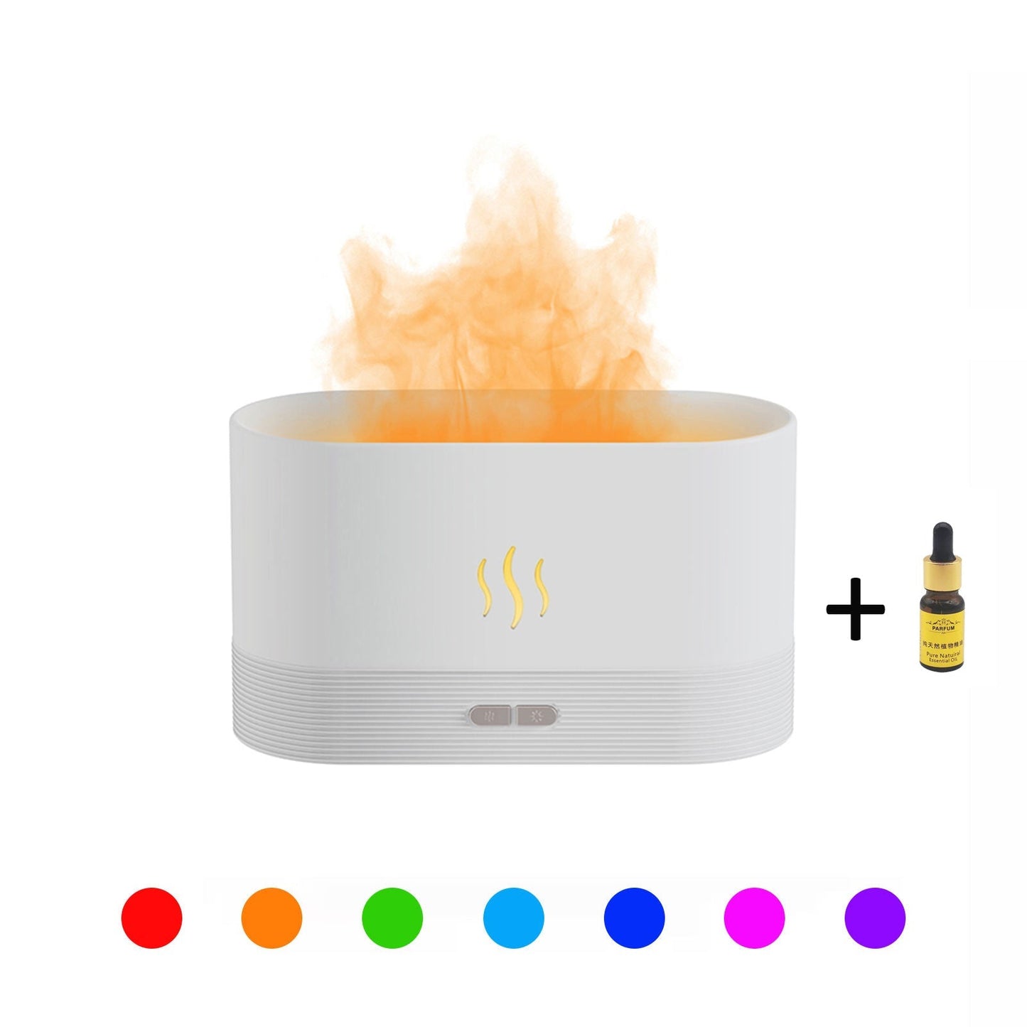 2022 Best Selling USB Ultrasonic Flame Humidifier Led RGB Colorful Essential Oil Fire Flame Aroma Diffuser Allinoneshop-24