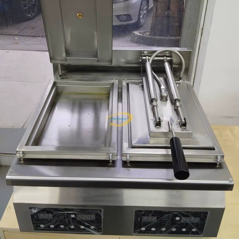 2024 Automatic Dumpling Fryer Cooker Electric Gyoza Frying Griller Stainless Steel Fried Dumpling Making Machine Allinoneshop-24