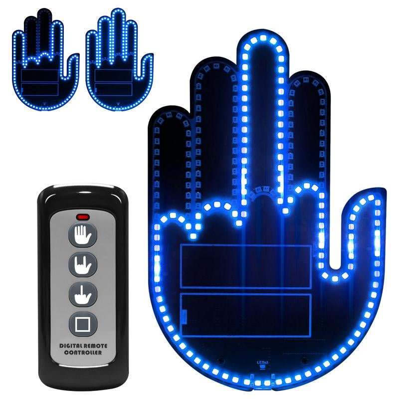 2025 New Car Gesture Lights with 3 Modes, Remote Control Car Kit, Rechargeable LED Rear Window Decoration for Expressing Emotions,Ambient Lighting Kit,Ambient Linghting Allinoneshop-24