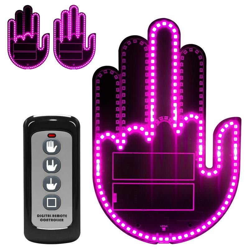 2025 New Car Gesture Lights with 3 Modes, Remote Control Car Kit, Rechargeable LED Rear Window Decoration for Expressing Emotions,Ambient Lighting Kit,Ambient Linghting Allinoneshop-24