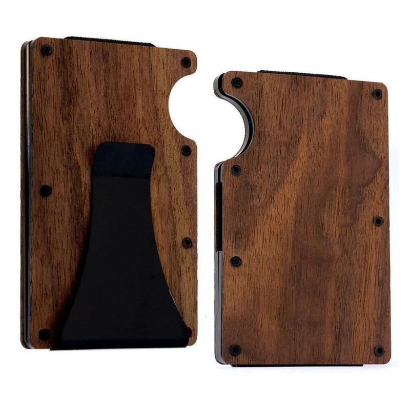 2025 RFID Blocking Minimalist Slim Card Holder, Men'S Business Holder Pocket Cash Credit Slim Wallet, American Flag Artcraft, with Money Clip, Men'S Wallet, Father‘S Day Gift, Men'S Gift Allinoneshop-24