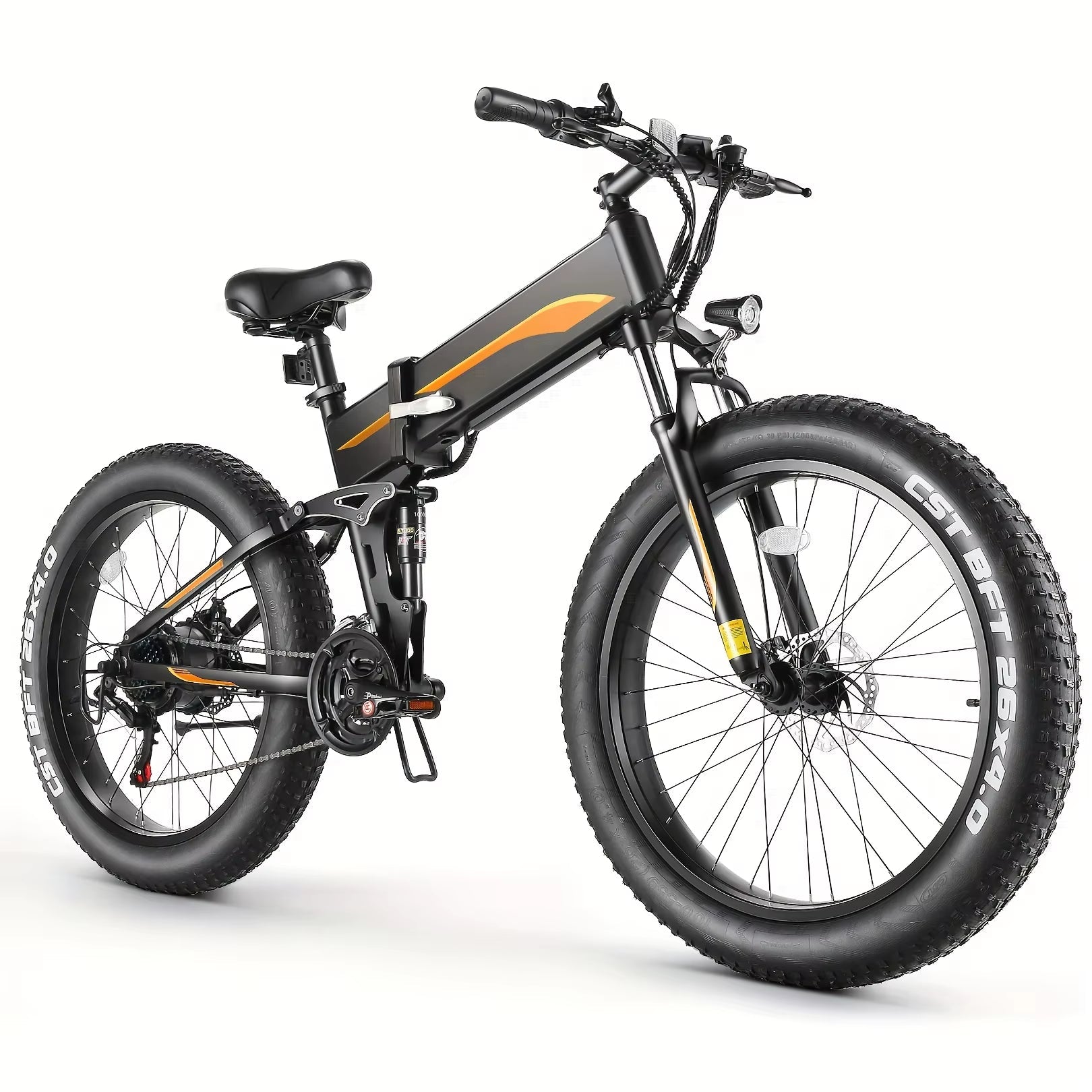26" X 4.0 Fat Tire Ebike for Adult with High Speed 500W Brushless Motor, 48V 10Ah Foldable Electric Bicycles, 20MPH Ebike Allinoneshop-24