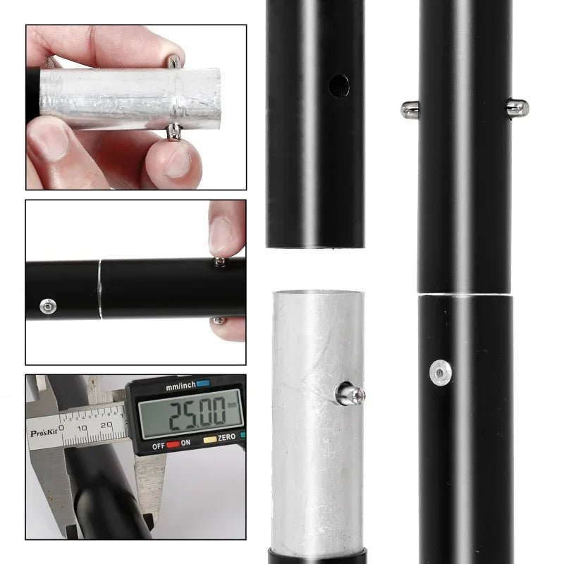 2.6X3M/8.5X10Ft Photo Video Studio Backdrop Background Stand, Adjustable Telescopic Background Support System with Carry Bag Allinoneshop-24