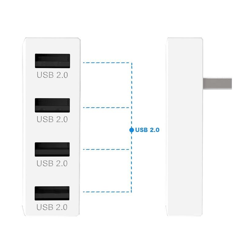 4 Ports USB Hub 2.0 for Xbox Series X/S, High Speed USB Hub Splitter Expansion Console,Usb Expander for Laptop, Flash Drive,Hdd Allinoneshop-24
