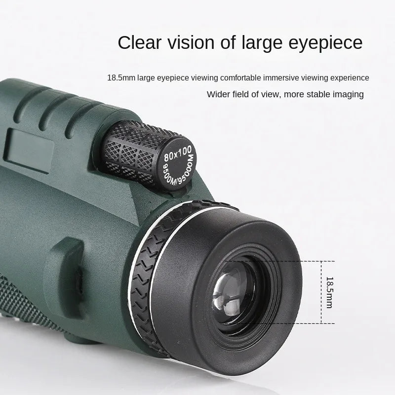 40X60 HD Professional Telescope Compass Monocular Powerful Waterproof Mini Pocket Zoom with Smartphone Hunting Camping Allinoneshop-24