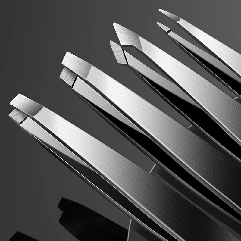 4Pcs Set Professional Tweezers Set Perfect for Eyebrow Hair Removal Splinter Very Effortless and Relaxed to Remove Allinoneshop-24