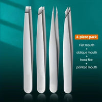 4Pcs Set Professional Tweezers Set Perfect for Eyebrow Hair Removal Splinter Very Effortless and Relaxed to Remove Allinoneshop-24