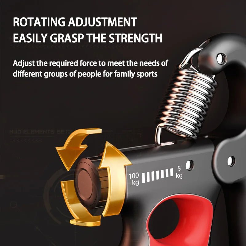 5-60Kg/5-100Kg Grip Strength Gym Wrist Expander Hand Strengthener Adjustable Muscle Recovery Fitness Hand Strength Exercise Allinoneshop-24