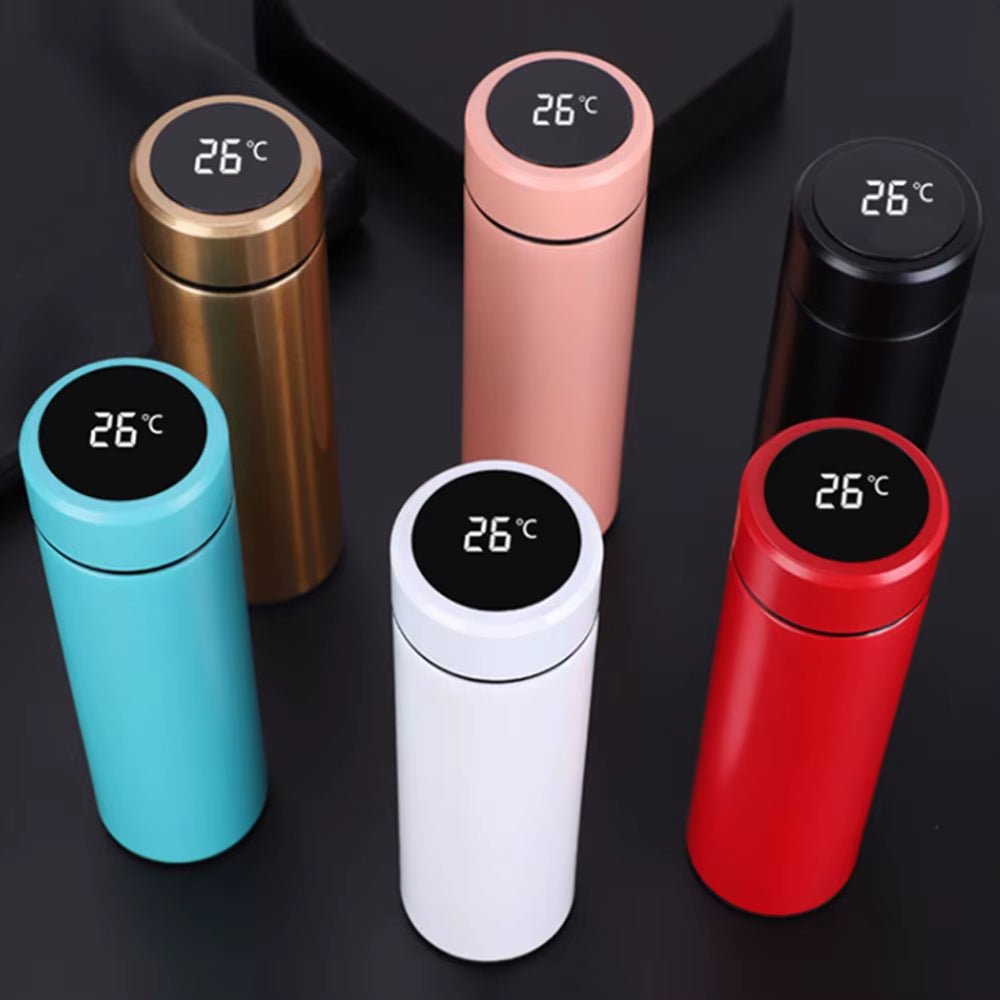 500Ml Matte Black Double Wall Intelligent Thermos Stainless Steel Vacuum Insulated Smart Water Bottle Allinoneshop-24