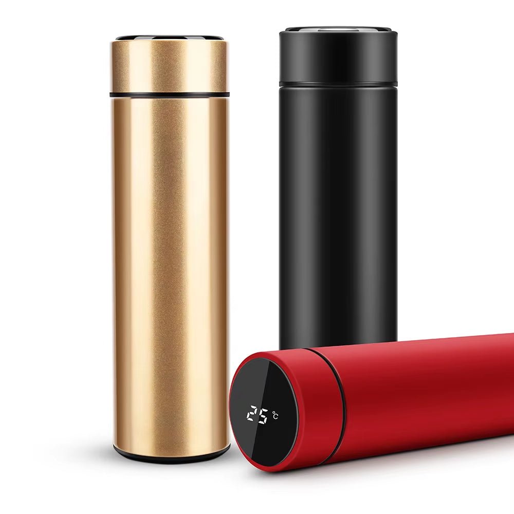 500Ml Matte Black Double Wall Intelligent Thermos Stainless Steel Vacuum Insulated Smart Water Bottle Allinoneshop-24