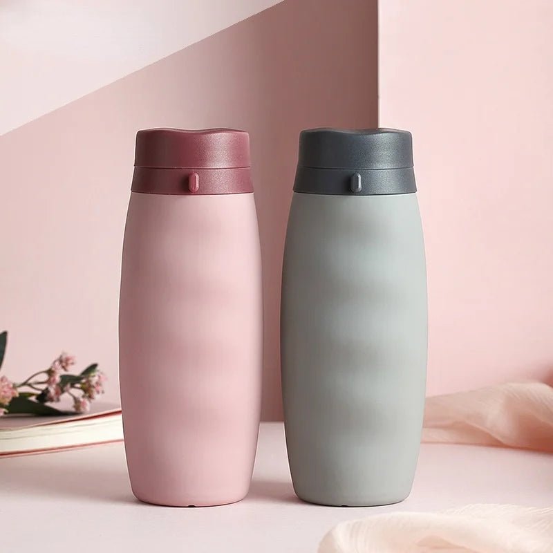 600Ml Foldable Water Bottles Soft Flask Sports Drinking Water Bag Collapsible Portable Outdoor Running Camping Travel BPA Free Allinoneshop-24