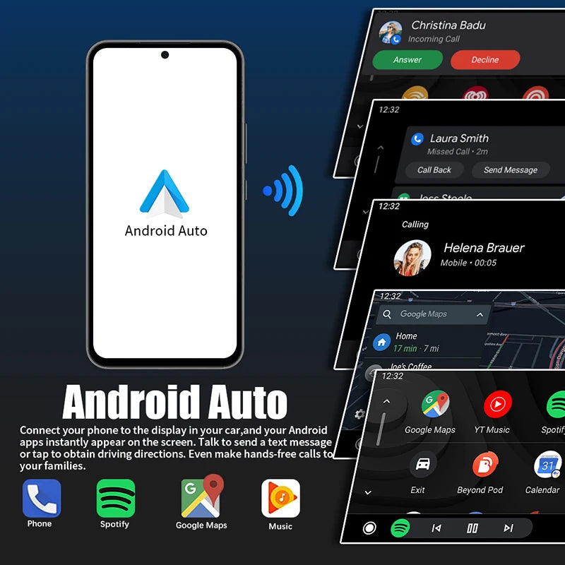 Wireless CarPlay for Volvo V40 2015-2019 7" Screen Android Auto Interface Mirror Link AirPlay Car Play Support Reverse Camera
