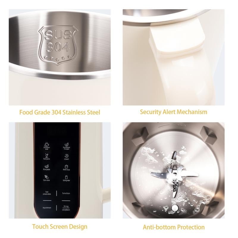 8 in 1 Nut Milk Maker, 40.6Oz/1200Ml Automatic Soy Milk Maker Machine Homemade Oat, Plant Based Milk, Juice, Baby Allinoneshop-24