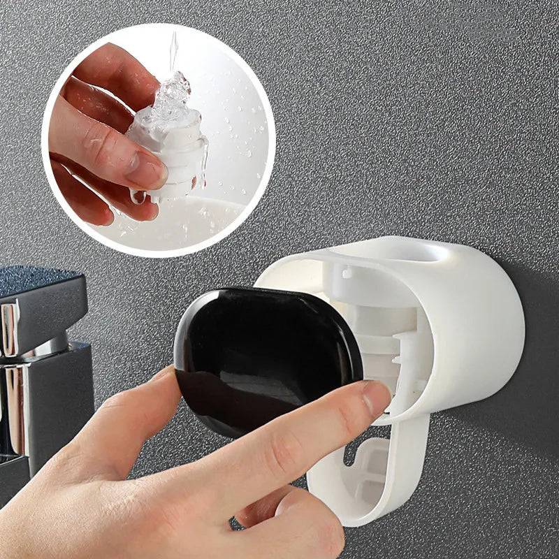 Automatic Toothpaste Dispenser Bathroom Accessories Toothbrush Holder for Home Bathroom Dental Cream Dispenser Dropshipping Allinoneshop-24