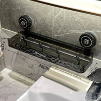 Bathroom Shelf Wall Mount Corner Shower Shelf Suction Cup Shampoo Storage Holder Shower Caddy No Drilling Bathroom Organizer Allinoneshop-24