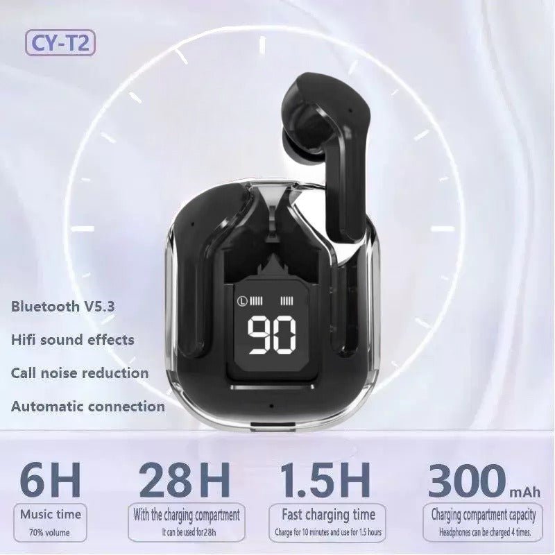 Bluetooth 5.3 Over-Ear Headphones, Air31 True Wireless Stereo Hi-Fi Sound Headphones, Nirkabel Headphones LED Does not apply