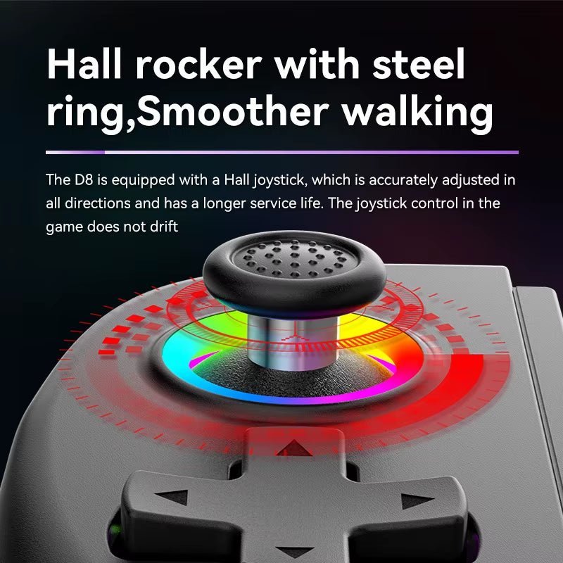 BSP D8 RGB Tablet Controller Wireless Handle for Switch Game Bluetooth Stretching Joystick for P3 P4 Android IOS Gamepad Allinoneshop-24