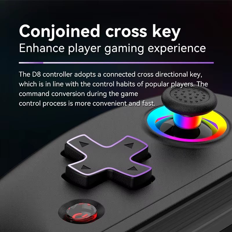 BSP D8 RGB Tablet Controller Wireless Handle for Switch Game Bluetooth Stretching Joystick for P3 P4 Android IOS Gamepad Allinoneshop-24