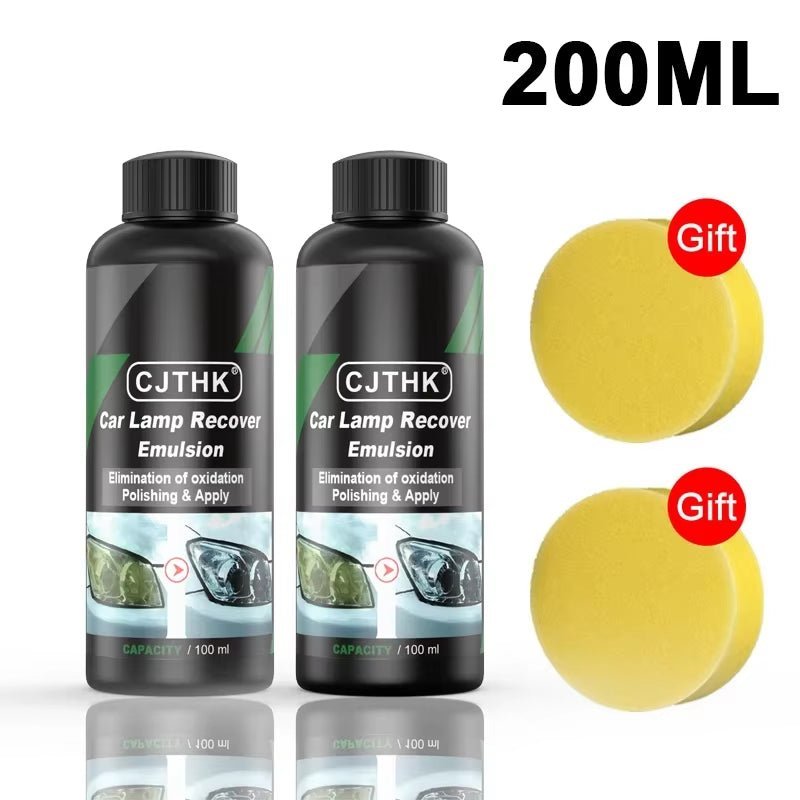 Car Headlight Restoration Polishing Kits Headlamp Scratch Remover Repair Cleaning Paste Remove Oxidation Headlight Polish Liquid Allinoneshop-24