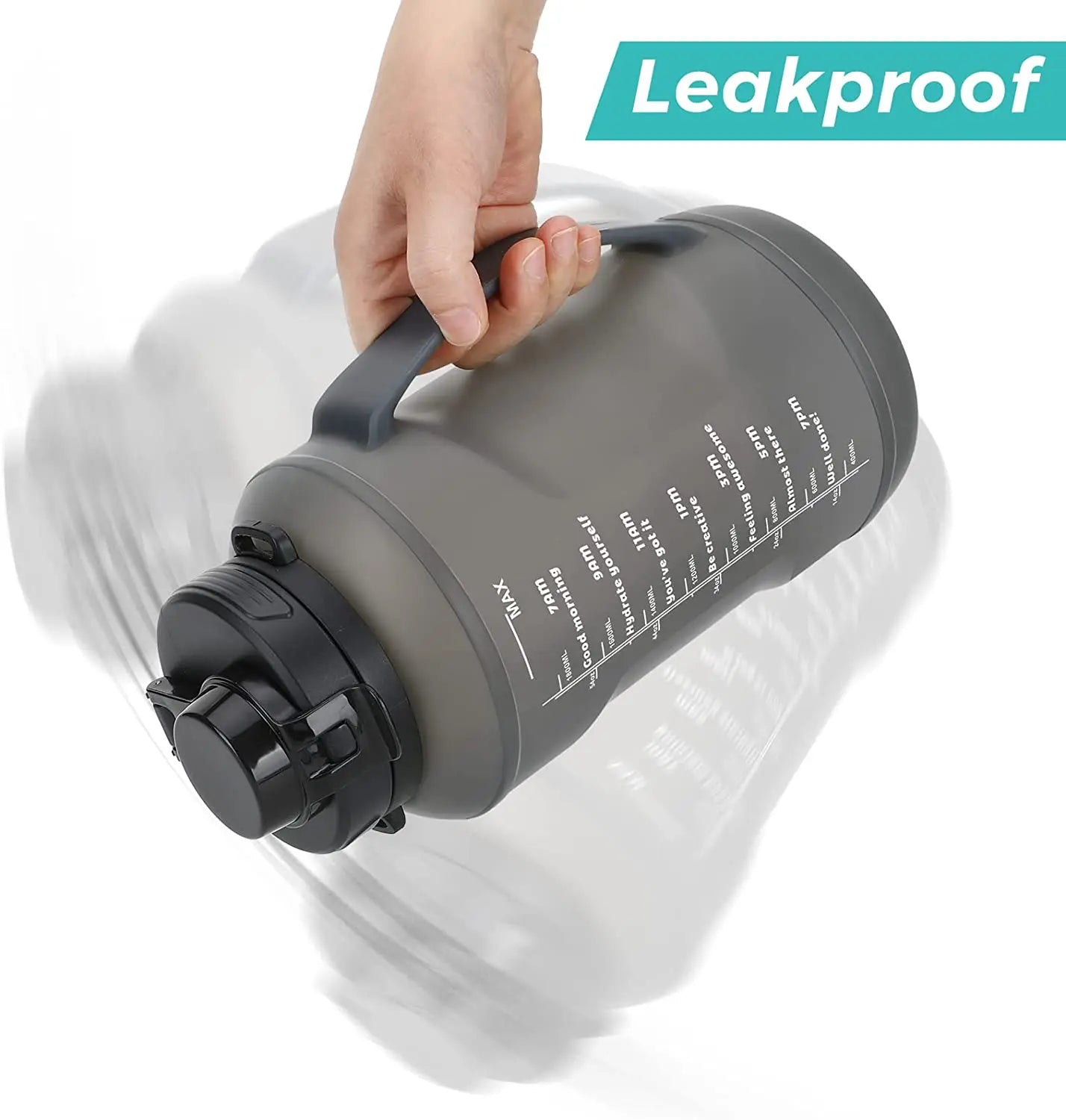 Collapsible Water Bottle, 2L/64OZ Large Capacity with Straw Half Gallon Silicone Foldable Water Bottle with Carrying Strap Allinoneshop-24