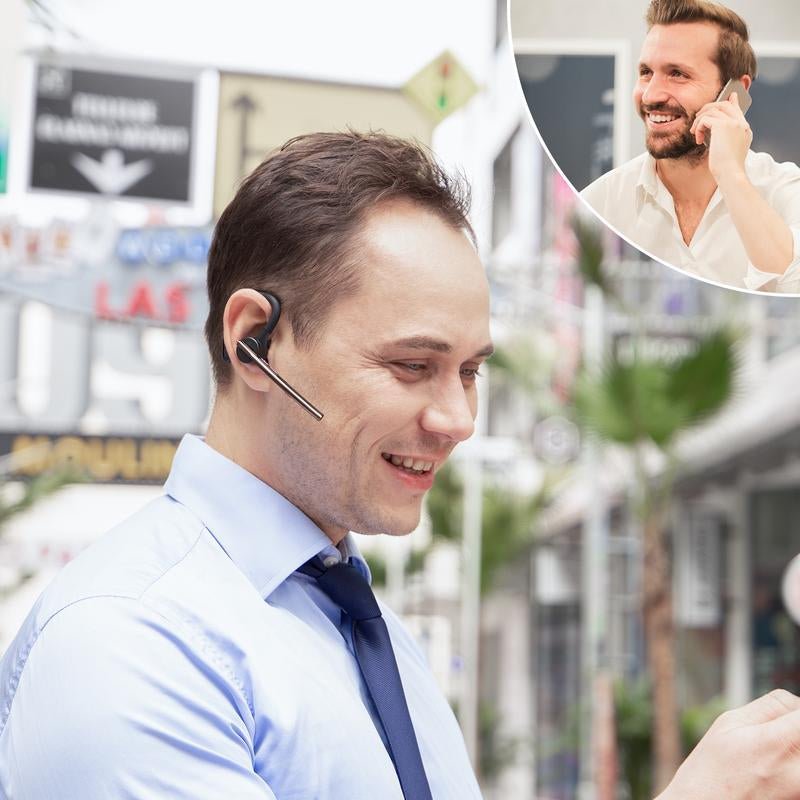 Dad’S New Favorite! New Bee Bluetooth Earpiece V5.2Headset 24Hrs Talktime CVC8.0 Dual Mic Noise Cancelling for Iphone/Android/Driver/Business/Office Allinoneshop-24