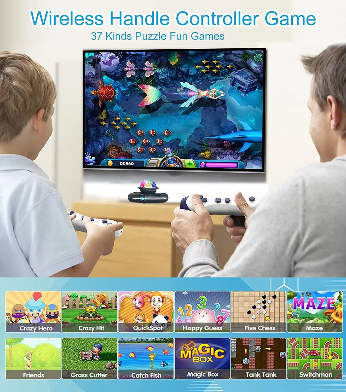 Dance Mat Game for TV / PC Motion Sensing Double User with Two Wireless Handle Controllers Non-Slip Massage Yoga Pads Allinoneshop-24