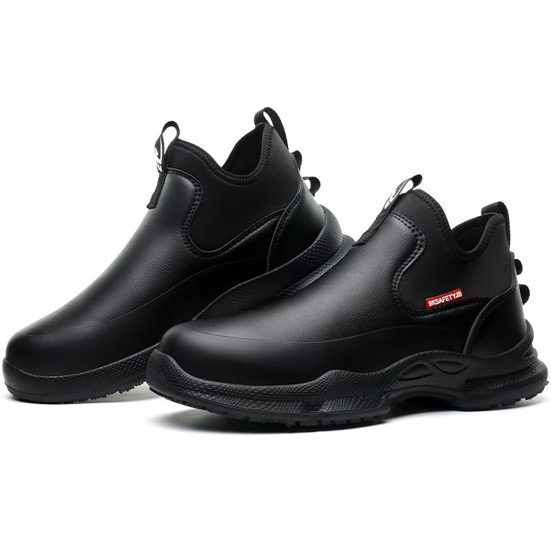 Desai Working Shoes Chef Shoes Waterproof Comfortable anti Slip Shoes for Men Food Service Chef Kitchen Non Slip Work Shoes Slip on Water Resistant SF926 Allinoneshop-24