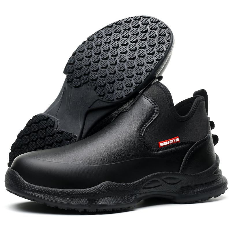 Desai Working Shoes Chef Shoes Waterproof Comfortable anti Slip Shoes for Men Food Service Chef Kitchen Non Slip Work Shoes Slip on Water Resistant SF926 Allinoneshop-24