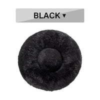 Fluffy Donut Dog Bed Warm Soft Long Plush Pet Cushion Dog House Cat Bed Washable Pet Sofa Mat Calming Samll Large Dog Beds Allinoneshop-24