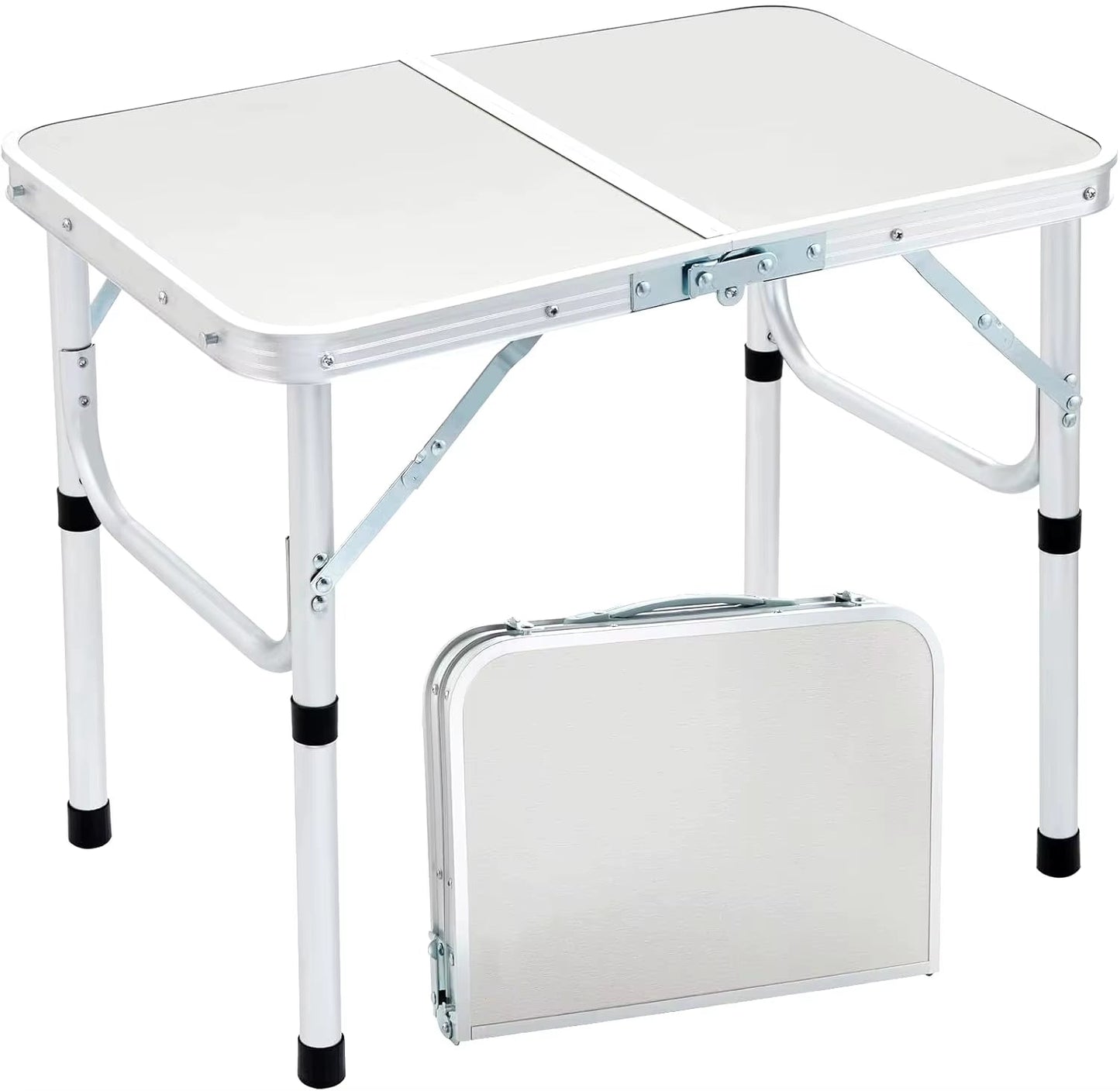 Foldable Portable Camping Table Outdoor Furniture Camping Equipment Camping Table Stainless Steel Picnic Desk Nature Hike Allinoneshop-24