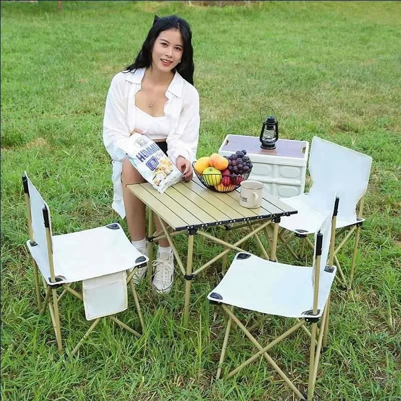 Folding Portable Camping Chair Lightweight Tourist Lounge Chairs Fishing Chair Outdoor Furniture Nature Hike Travel Beach Garden Allinoneshop-24