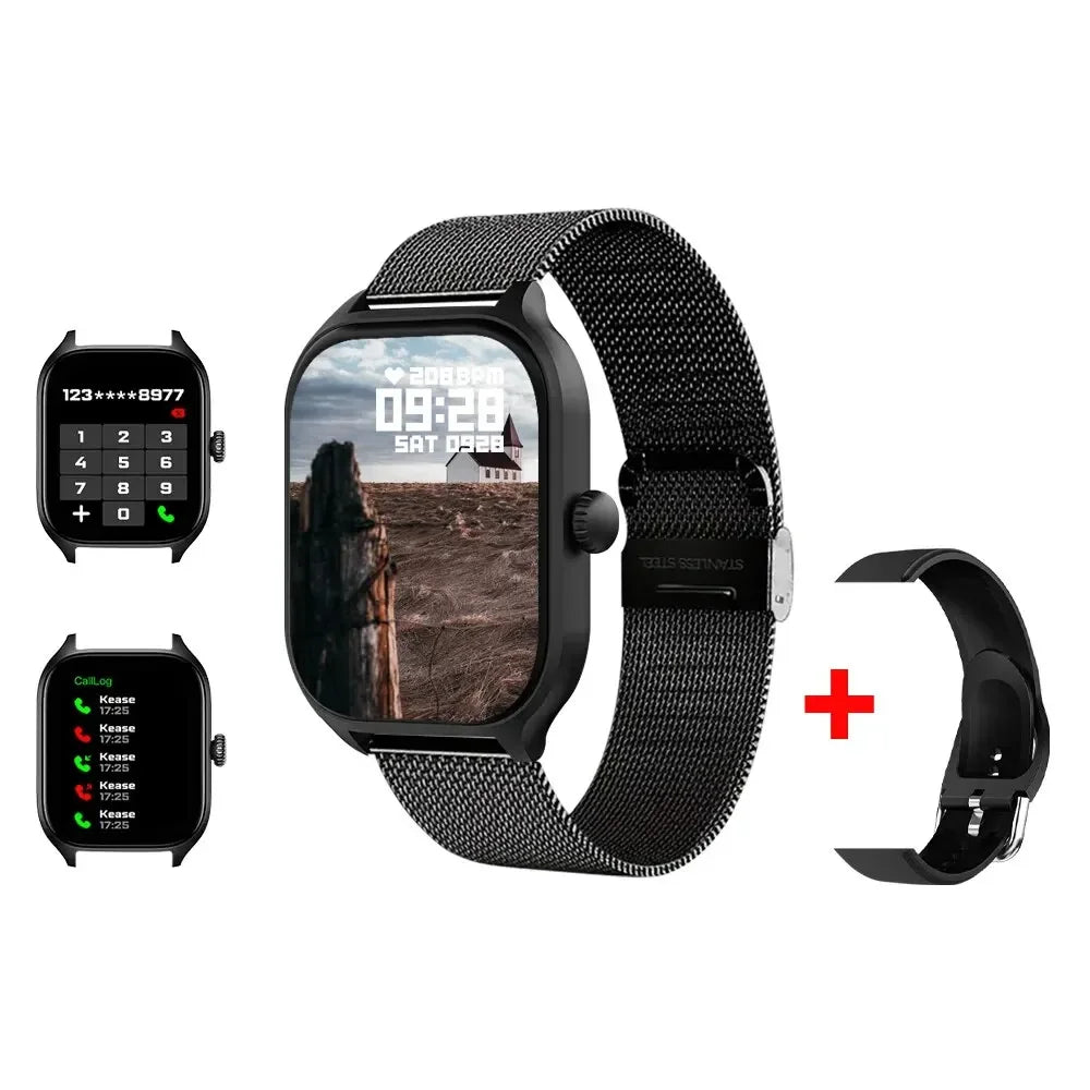 H9 New Smart Watch 2.01 Inch HD Display Answer Make Call Message Preview Sport Modes DIY Dial Weather Forecast for Men Women Allinoneshop-24