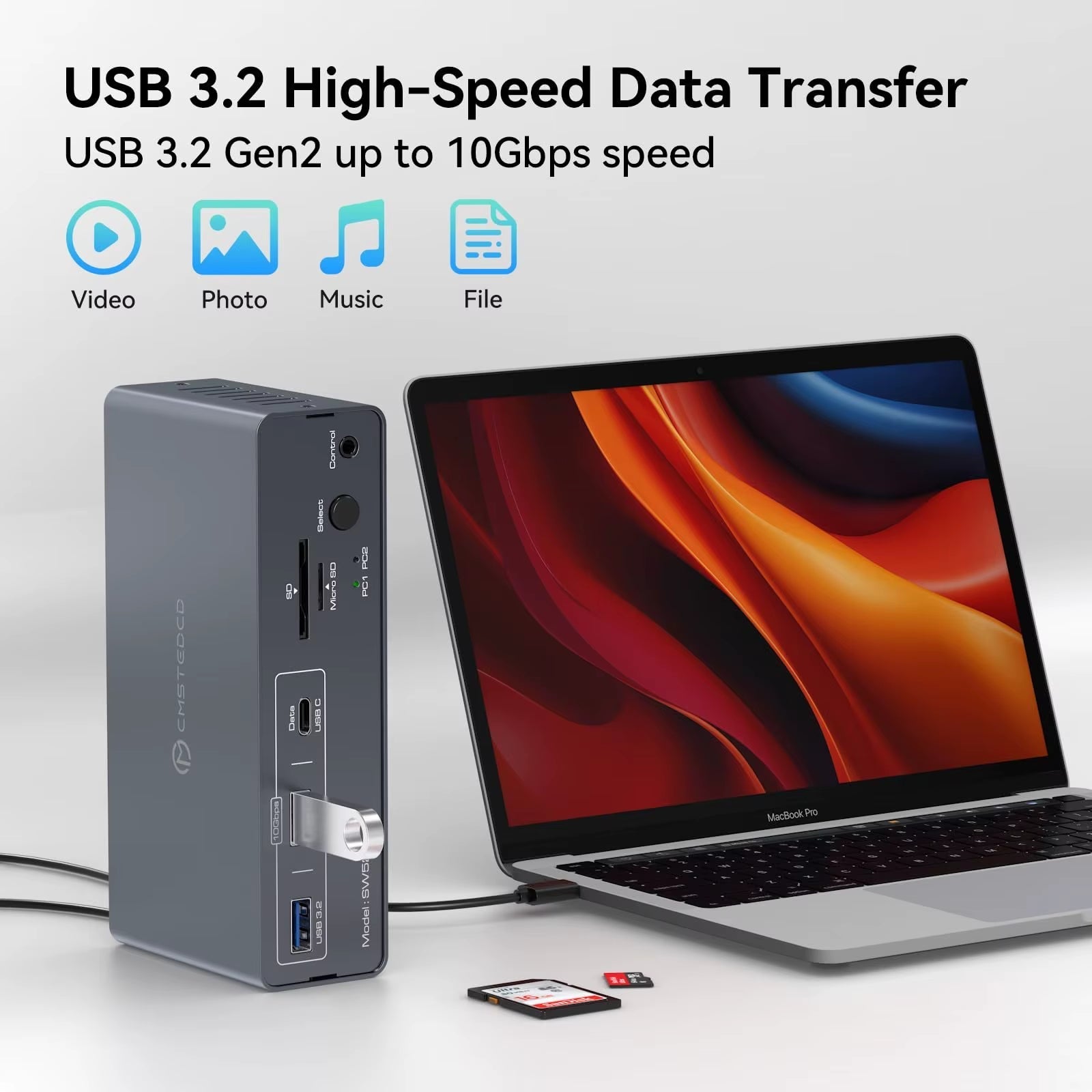 HDMI Displayport USB C Docking Station Dual Monitor for Laptop & Desktop (13-In-1) MST DP1.4 4K@120Hz+Hdmi2.0 4K@60Hz,10Gbp Data Allinoneshop-24