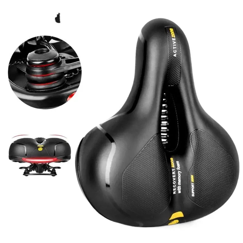 Hollow Breathable Bicycle Saddle MTB Road Bike Saddle Shock Absorbing Comfortable Big Butt Bike Seat Bicycle Accessories Allinoneshop-24