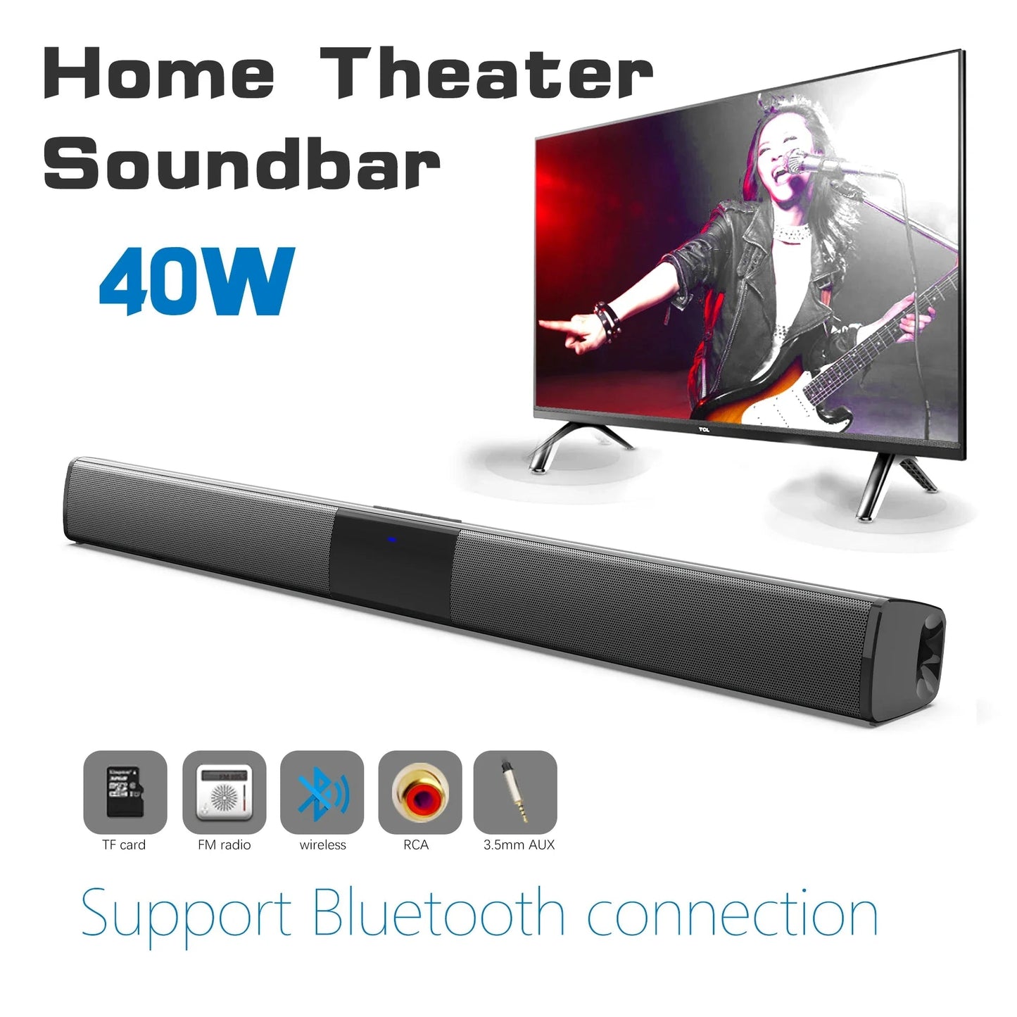 Home Theater Sound System Bluetooth Speaker Computer Speakers for TV Soundbar Box Subwoofer Radio Music Center Boom Box Column Allinoneshop-24