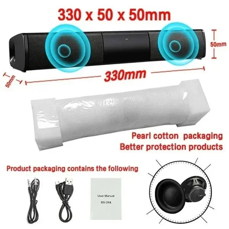 Home Theater Sound System Bluetooth Speaker Computer Speakers for TV Soundbar Box Subwoofer Radio Music Center Boom Box Column Allinoneshop-24