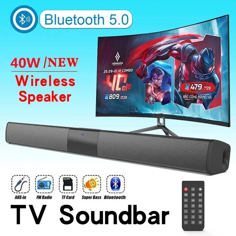 Home Theater Sound System Bluetooth Speaker Computer Speakers for TV Soundbar Box Subwoofer Radio Music Center Boom Box Column Allinoneshop-24