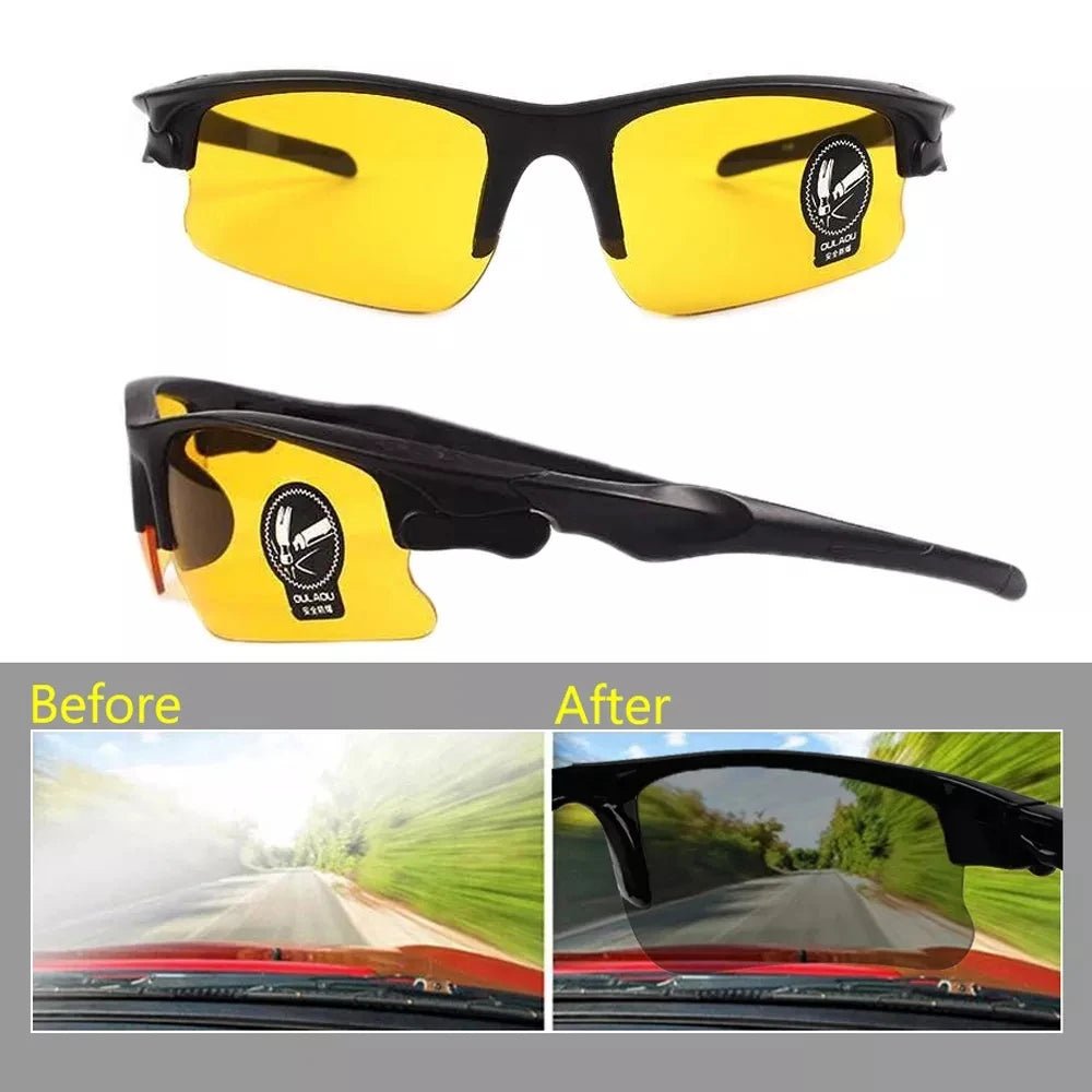 Hot Sale Day Night Car Vision Driver'S Eyewear anti Anti-Glare Night Vision Driver Goggles Night Driving Enhanced Light Glasses Allinoneshop-24