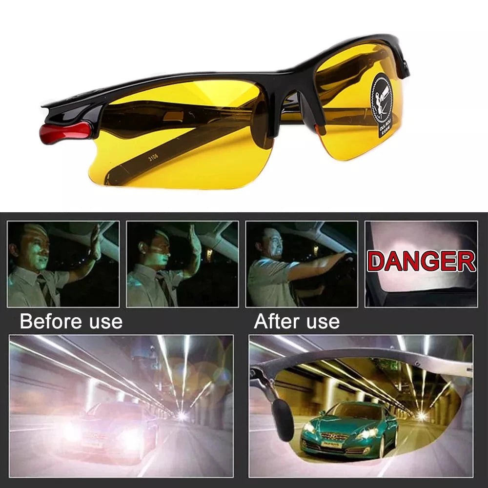 Hot Sale Day Night Car Vision Driver'S Eyewear anti Anti-Glare Night Vision Driver Goggles Night Driving Enhanced Light Glasses Allinoneshop-24